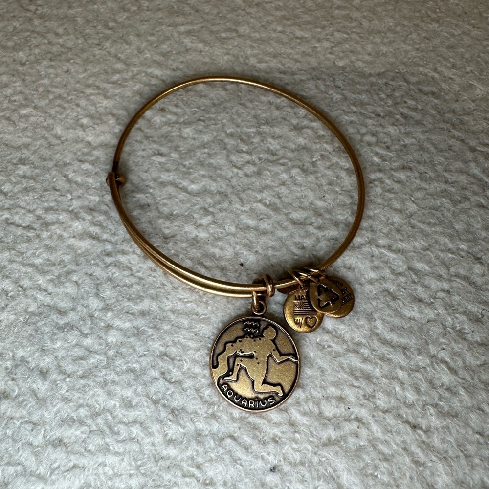 Alex and Ani Aquarius Gold Bracelet